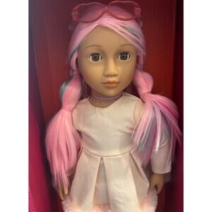 Rosa 18-Inch Fashion Doll with Multicolor Hair New in Box DAMAGED BOX